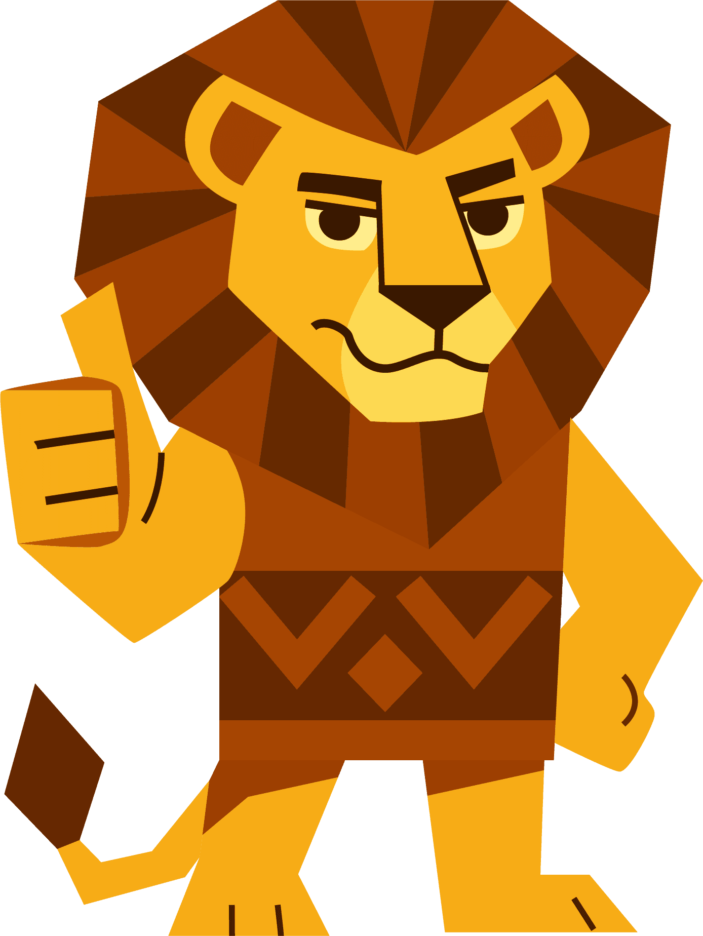 Confident lion